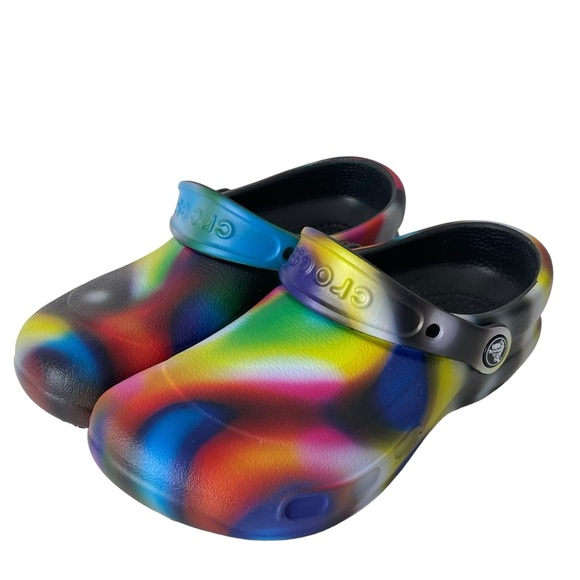 Crocs Bistro Graphic Slip Resistant Work Clog Women’s Size 6 Men’s Size 4 - Picture 2 of 6